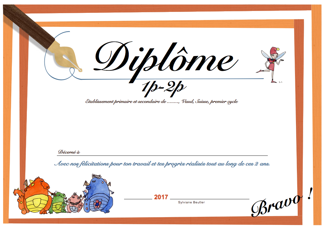 Diplome Fin De Cm2 A Imprimer Diplômes de fin d'année - Collection 10pages
